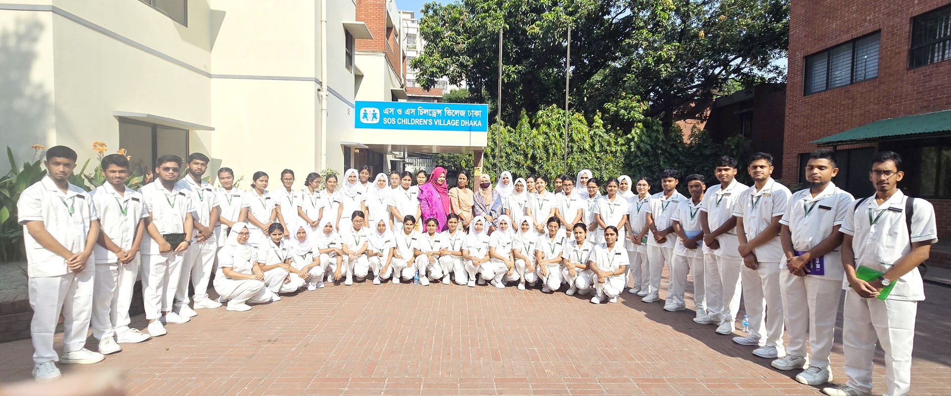 Students visit at SOS Children's Villages Bangladesh